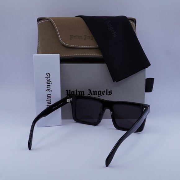 Palm Angels PERI109 NAPA 1007 Square Sunglasses - Black/Grey - Picture 9 of 9